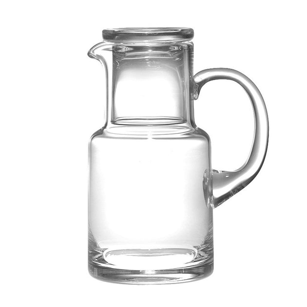 Glass Carafe with lid , Pitcher with Lid , Glass Decanter, Bedside carafe,  Carafe, Glass water carafe 