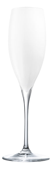 Opaque White Champagne Flute, 11 oz. Set of 6