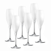 Opaque White Champagne Flute, 11 oz. Set of 6