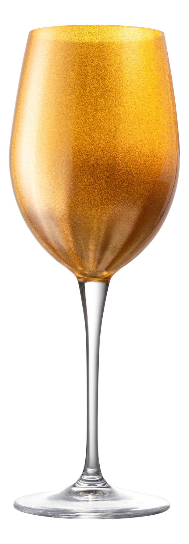 Opaque Red Wine Glass Gold, 18 oz. Set of 6