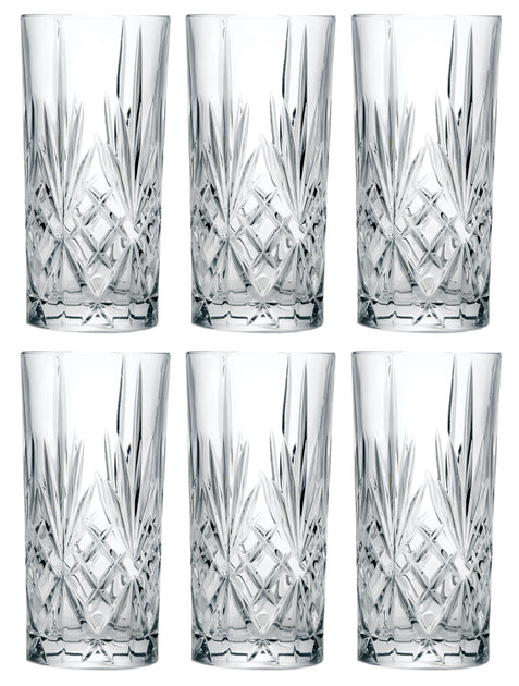 European Crystal Highball Glasses - Drinking Tumblers - For Water , Ju –  Barski