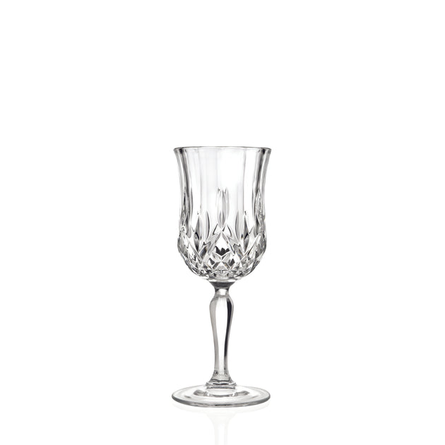 European Glass Goblet - White Wine Glass - Water Glass - Silver Stem - –  Barski