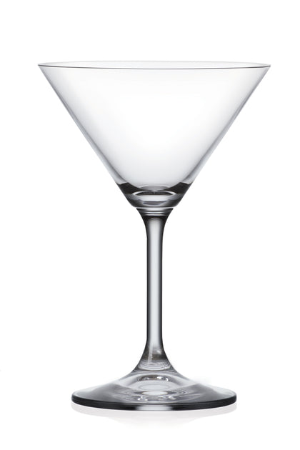 Glass - Martini - Stemless Cocktail Glasses - Set of 6-11 oz. - by Barski - Euro - New