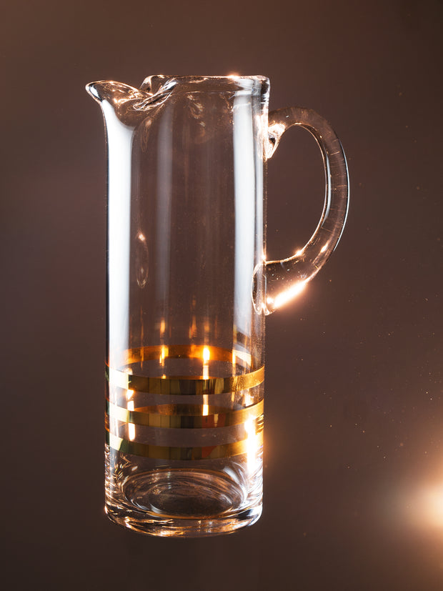 Spectrum Pitcher with gold lines, 54 oz.