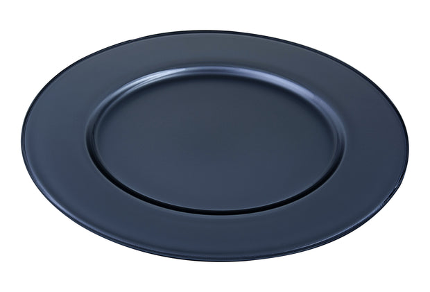 Onyx Charger, Pearl Midnight-Blue, Set of 4