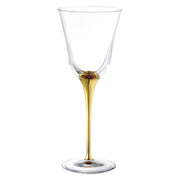 Spectrum Goblet Glass with Gold Stem, 10 oz. Set of 4