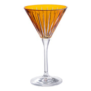 Amber Colored  Martini  Stemmed Glasses , Set of 6 , 7 Oz.