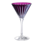 Amethyst Colored  Martini  Stemmed Glasses , Set of 6 , 7 Oz.