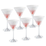 Onyx Martini, White, 7 oz. Set of 6
