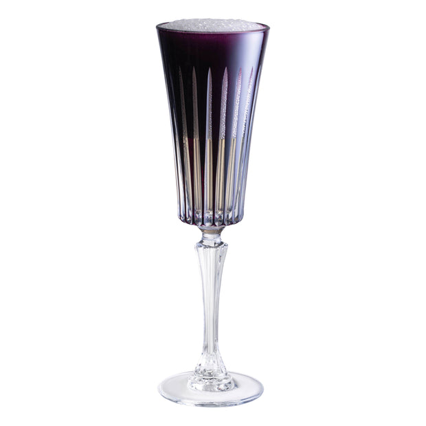 Onyx Champagne Flute Amethyst, 7 Oz. Set of 6