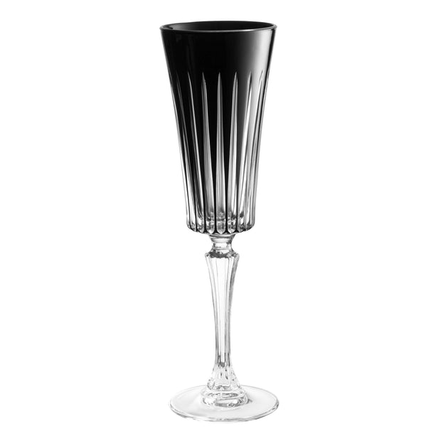 Onyx Champagne Flute Black, 7 Oz. Set of 6