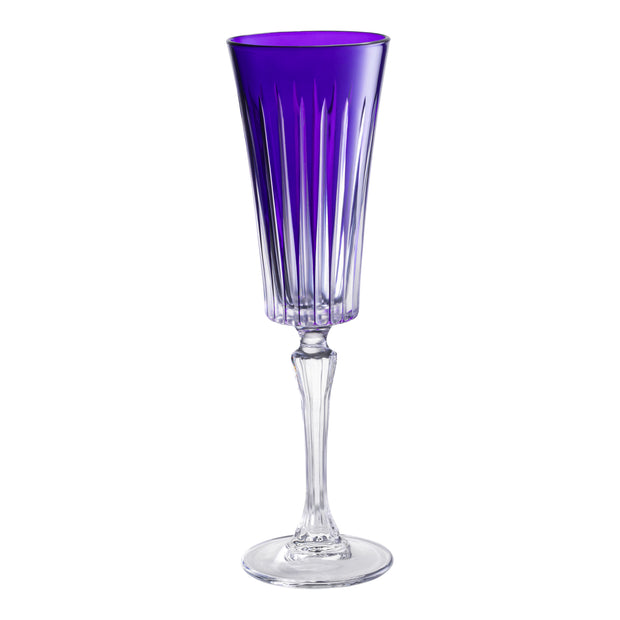 Onyx Champagne Flute Purple, 7 Oz. Set of 6