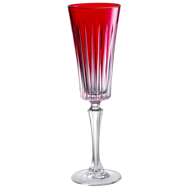 Onyx Champagne Flute Ruby, 7 Oz. Set of 6