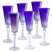 Onyx Champagne Flute Purple, 7 Oz. Set of 6