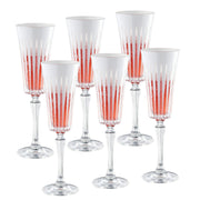 Onyx Champagne Flute, White, 7 oz. Set of 6