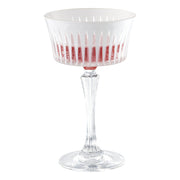 Onyx Champagne Coupe, White, 8.75 oz. Set of 6