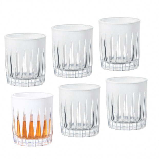 Onyx Shot Glass, White, 2.6 oz. Set of 6