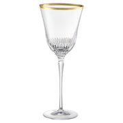 Jolie-Gold Water Goblet with Gold Rim, 10 oz. Set of 4