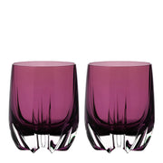 Crescent Double Old Fashioned, Amethyst, 11 oz. Set of 2