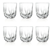 European Glass Double Old Fashioned Tumbler - For  Whiskey - Bourbon - Water - Beverage - 13.5 oz. - Set of 6