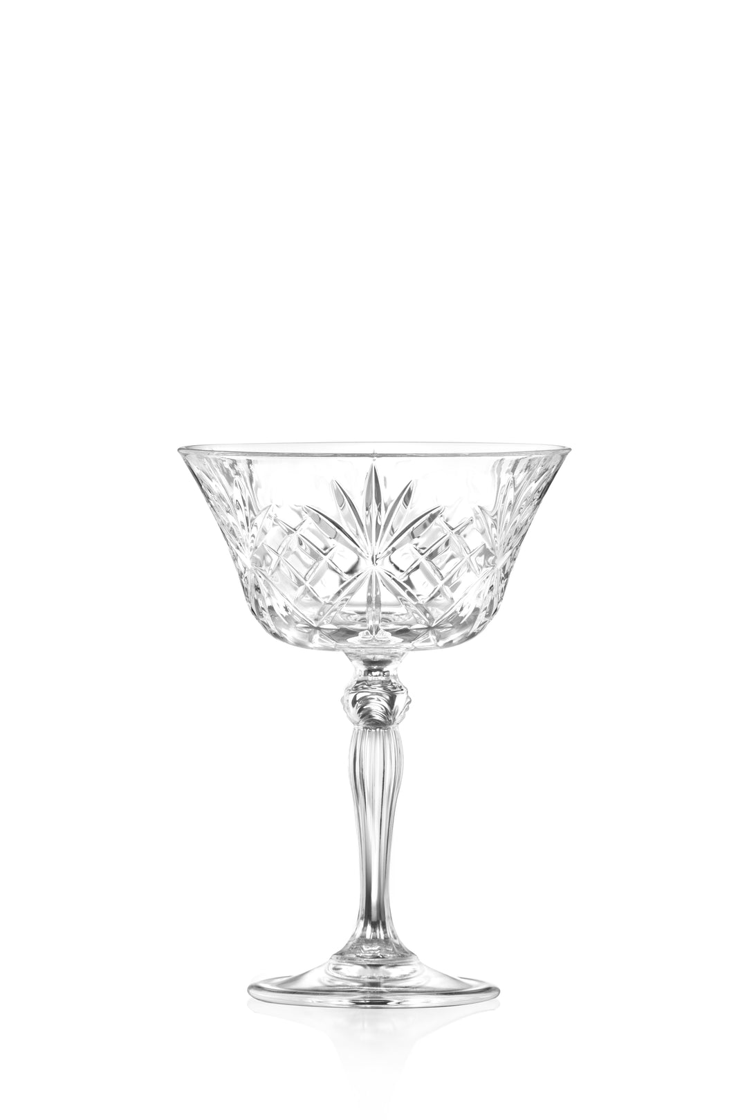 Coupette Cocktail Glasses - Coupe Martini Glass - Set of 6 - Stemmed Drinkware - European Glassware - by Barski (Set of 6) Capacity: 8 Oz.