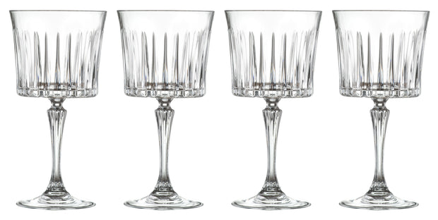 European Cocktail -Gin & Tonic Glass -Wine Goblet -Belle Coupe - Large Stemmed Glasses -Set of 4 - 16.9 Oz.