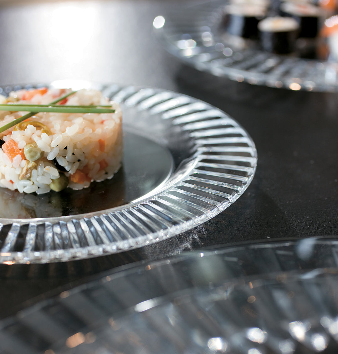 Barski European Glass Octagon Plates – Set Of 6, 7.5" Diameter Salad/Dessert Plates, Made In Europe - View #2