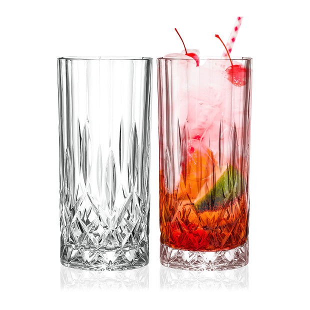 Highball Drinking Glasses, Set of 2 , 13 Fl. Oz