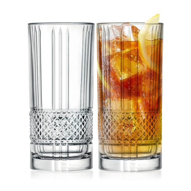 Highball Drinking Glasses, Set of 2 , 13 Fl. Oz