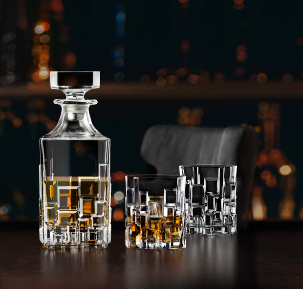 Etna 7 pc. Whiskey Set, Decanter: 28 oz. DOF: 11 oz.