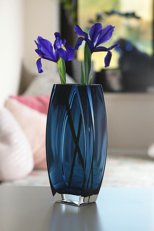 Precision Vase, Midnight Blue