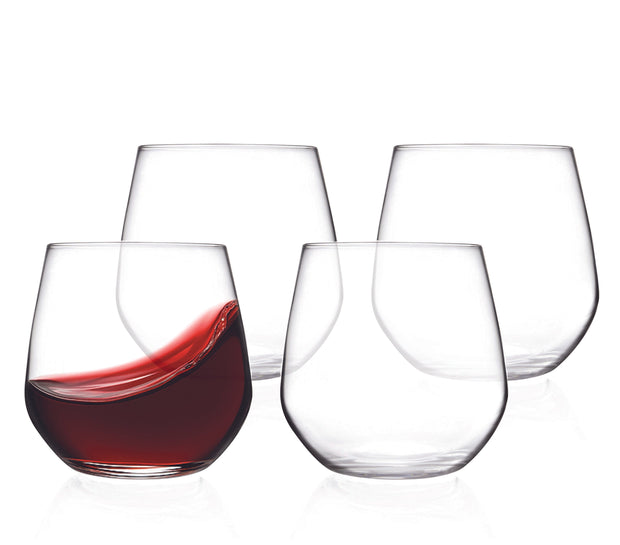 Luminous Stemless Wine Glasses, Set of 4
