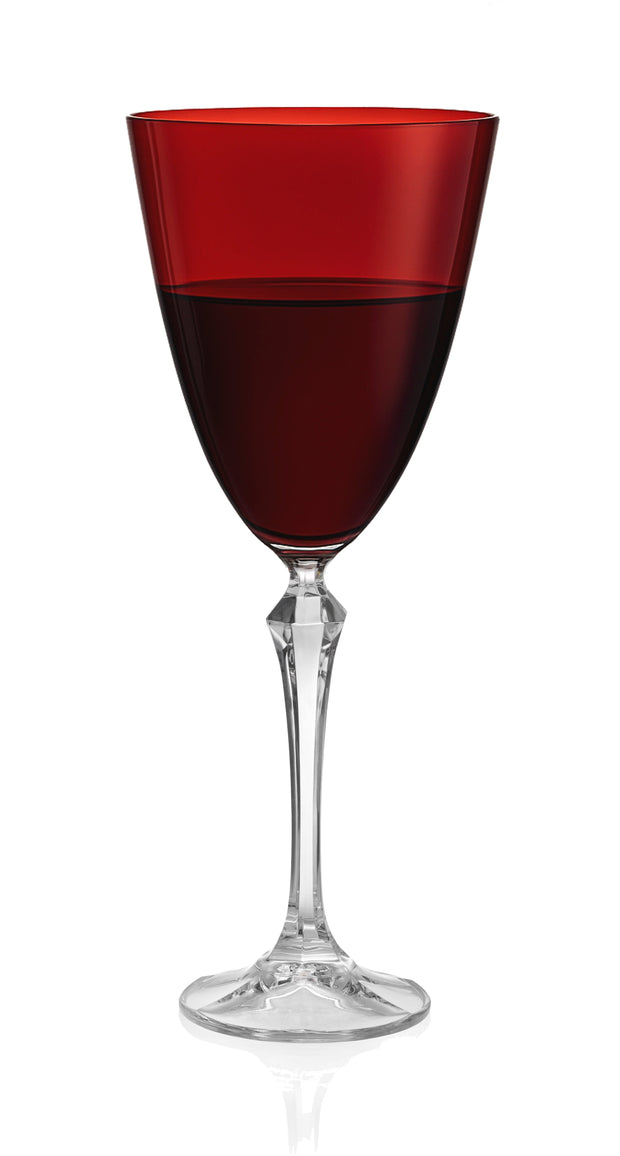 Vivid Wine Glass, Assorted Colors, 9 oz. Set of 4