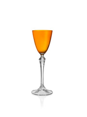 Vivid Liquor Glass Amber, 3 oz. Set of 4