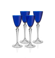 Vivid Liquor Glass Blue, 3 oz. Set of 4