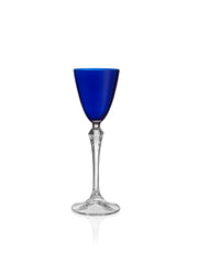 Vivid Liquor Glass Blue, 3 oz. Set of 4