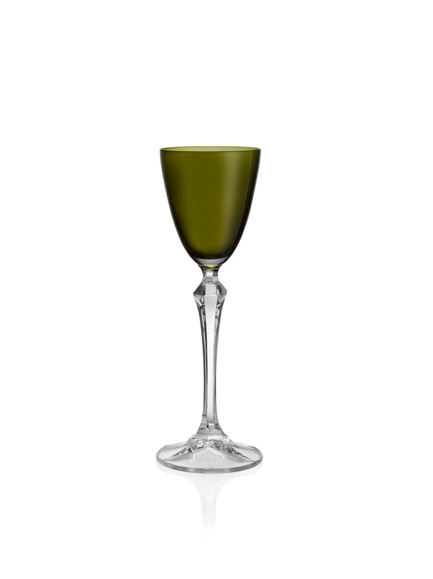 Vivid Liquor Glass Green, 3 oz. Set of 4