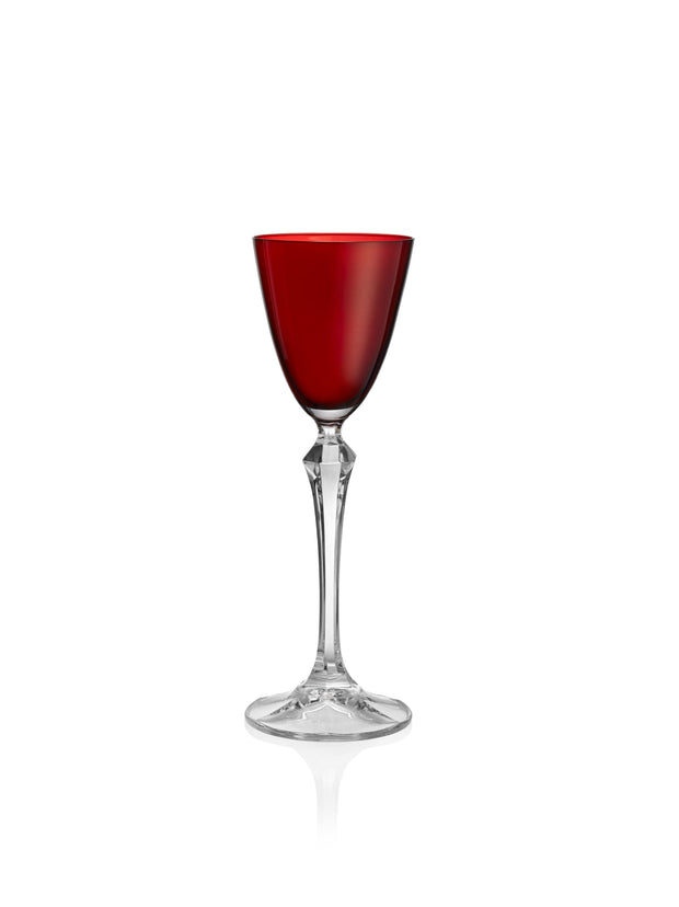 Vivid Liquor Glass Ruby, 3 oz. Set of 4