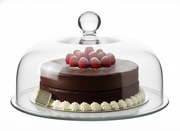Luminous Cake Plate with Dome, 11" Diameter