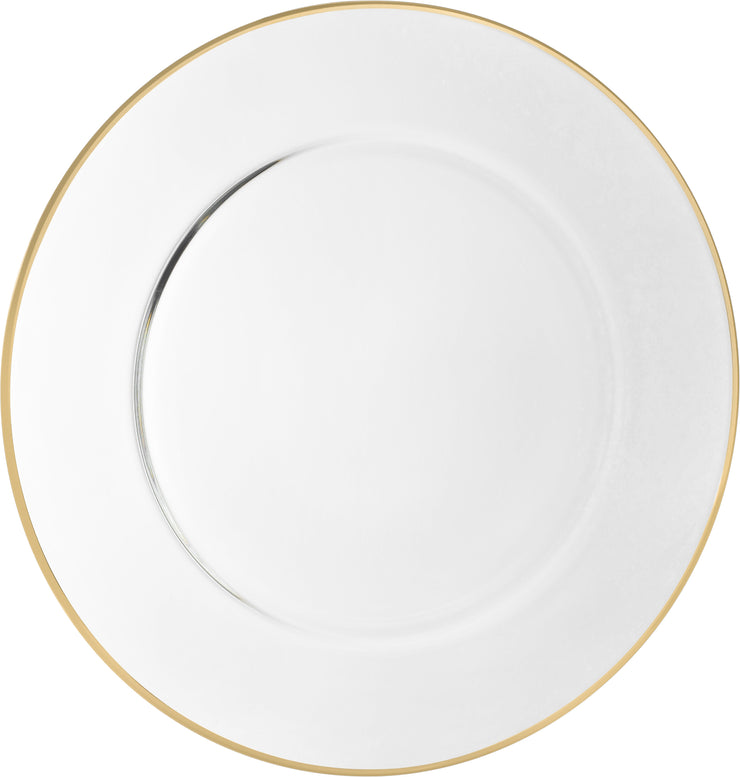 Spectrum Charger with Gold Rim, 12.5"D, Set of 6