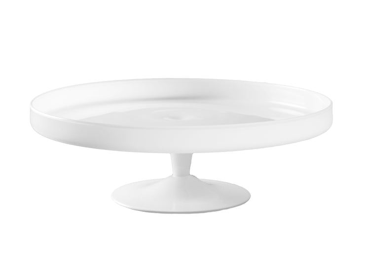 Opal White Cake stand, 12.4"D