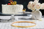 Spectrum Cake Dome with Gold, 11"D