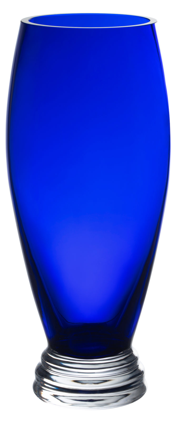 Cobalt Footed Vase, 10"H
