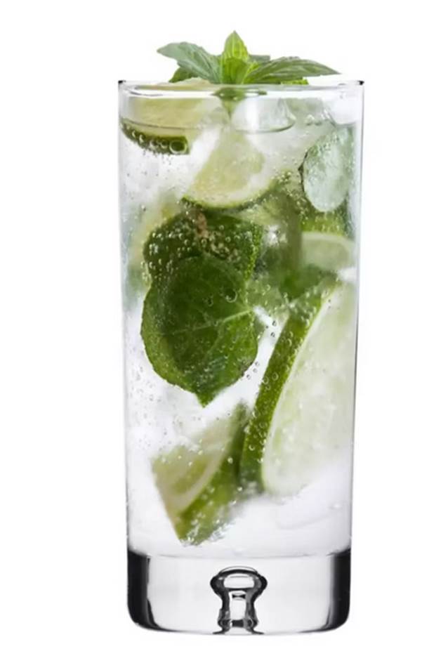 Glassique Cadeau Mykonos Tall Elegant Highball Cocktail Glasses for Drinking Mojito, Gin Tonic, Long Island, Bar Drinks | Modern Glassware