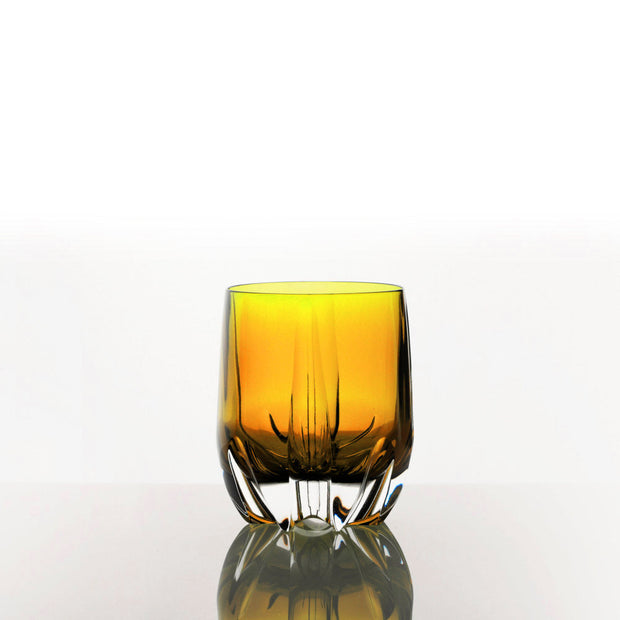 Crescent Double Old Fashioned, Amber, 11 oz. Set of 2