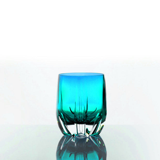 Crescent Double Old Fashioned, Blue, 11 oz. Set of 2