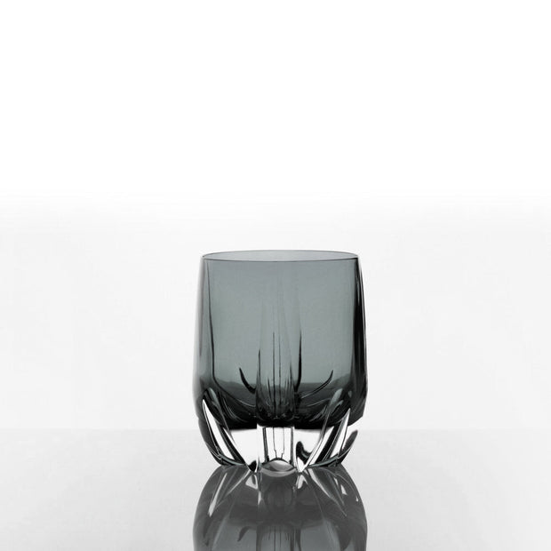 Crescent Double Old Fashioned, Charcoal, 11 oz. Set of 2