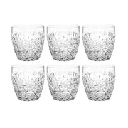 European Crystal Double Old Fashioned Tumblers - Fully Designed - For Whiskey - Bourbon - Water - 12 Oz. - Set of 6