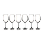 European Hand Cut Crystal Stemmed Wine / Water Goblet 24 oz. Set / 6