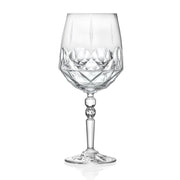 European Lead Free Crystalline Stemmed Red Wine Goblets- Cocktail - Water- Beautifully Designed - 24 Oz. - Set of 6